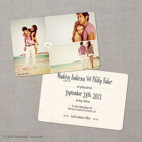 Madelyn,2,-,4x6,Vintage,Photo,Save,the,Date,Card,vintage save the date, Weddings, Card, save the date, custom photo card, photo save the date card, photo card, vintage card, 4x6, postcard, post card, retro