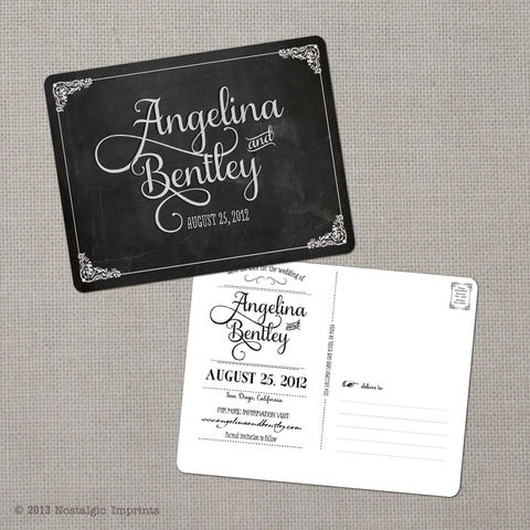 Angelina,-,Save,the,Date,Postcard,vintage save the date, Weddings, Card, save the date, custom photo card, photo save the date card, photo card, vintage card, 4x6, postcard, post card, retro