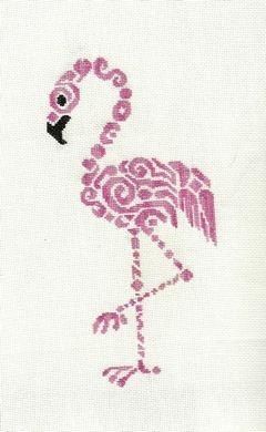 Artecy Cross Stitch. Mini Flamingo Cross Stitch Pattern to print