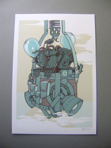 Ballon,Men,Cometh,Giclée Print, Art Print, Signed Print, Limited Edition