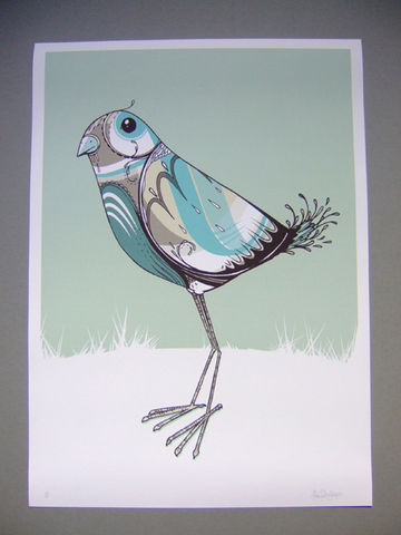 Birdie,Pea,Giclée Print, Art Print, Signed Print, Limited Edition