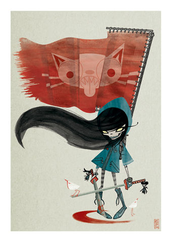 Yumiko,Flag,Giclée Print, Art Print, Signed Print, Limited Edition