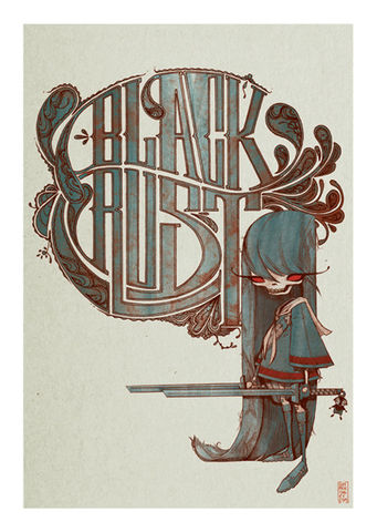 Black,Rust,Giclée Print, Art Print, Signed Print, Limited Edition