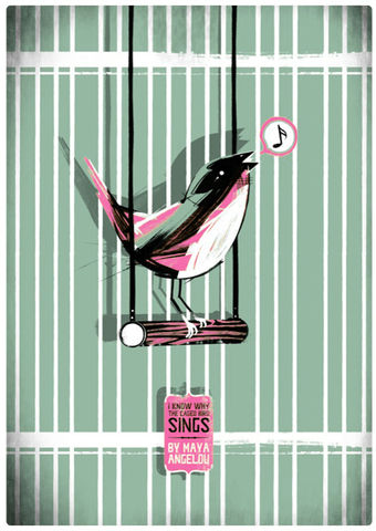 I,Know,Why,The,Caged,Bird,Sings,Screenprint, Limited Edition, Maya Angelou, I Know Why The Caged Bird Sings