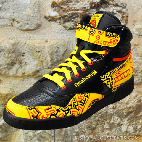 REEBOK,CLASSIC,EXOFIT,HI,R13,sneakers, reebok, reebok classic, exofit hi, reebok keith haring, keith haring
