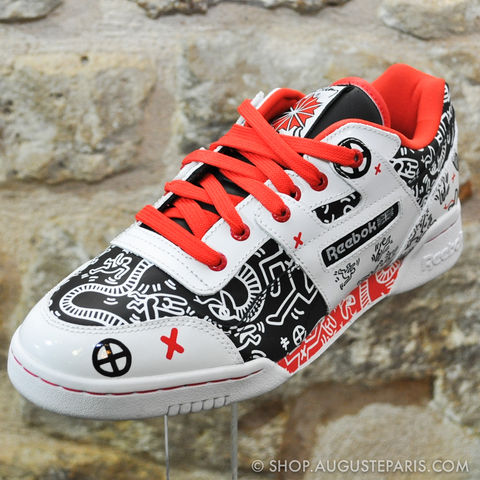 REEBOK,CLASSIC,X,KEITH,HARING,WORKOUT,reebok, sneakers, workout, reebok keith haring