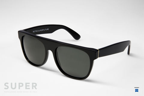 RETROSUPERFUTURE,FLAT,TOP,BLACK,retrosuperfuture, sunglasses, lunettes de soleil