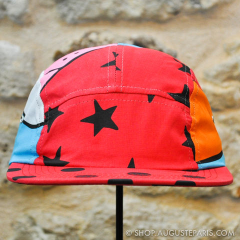 Snapback,5,Panels,Rockwell,by,Parra,Abstract,head,Camp,hat,rockwell, rockwell by parra, parra, 5 panels