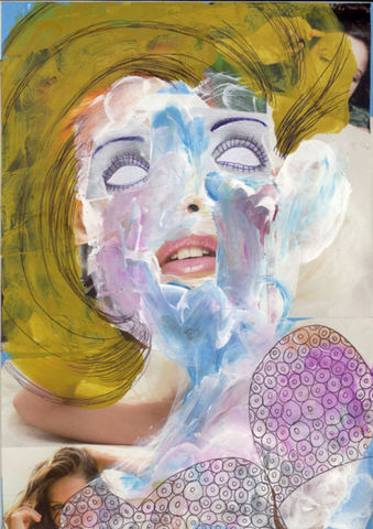 PAINTING697,Claudio Parentela,Contemporary Paintings,Mixed Media,Illustrations,Collages
