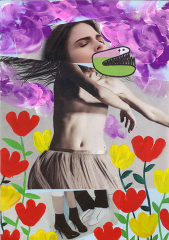 PAINTING679,Claudio Parentela,Contemporary Paintings,Mixed Media,Illustrations,Collages