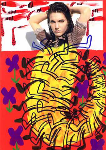 PAINTING711,Claudio Parentela,Contemporary Paintings,Mixed Media,Illustrations,Collages