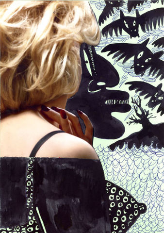 PAINTING735,Claudio Parentela,Contemporary Paintings,Mixed Media,Illustrations,Collages