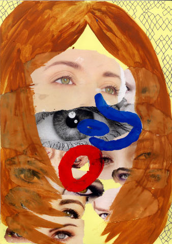 PAINTING662,Claudio Parentela,Contemporary Paintings,Mixed Media,Illustrations,Collages