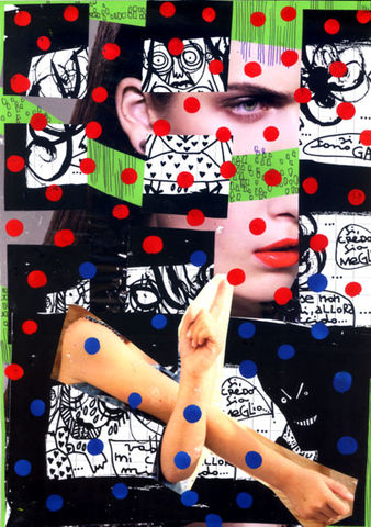 PAINTING670,Claudio Parentela,Contemporary Paintings,Mixed Media,Illustrations,Collages