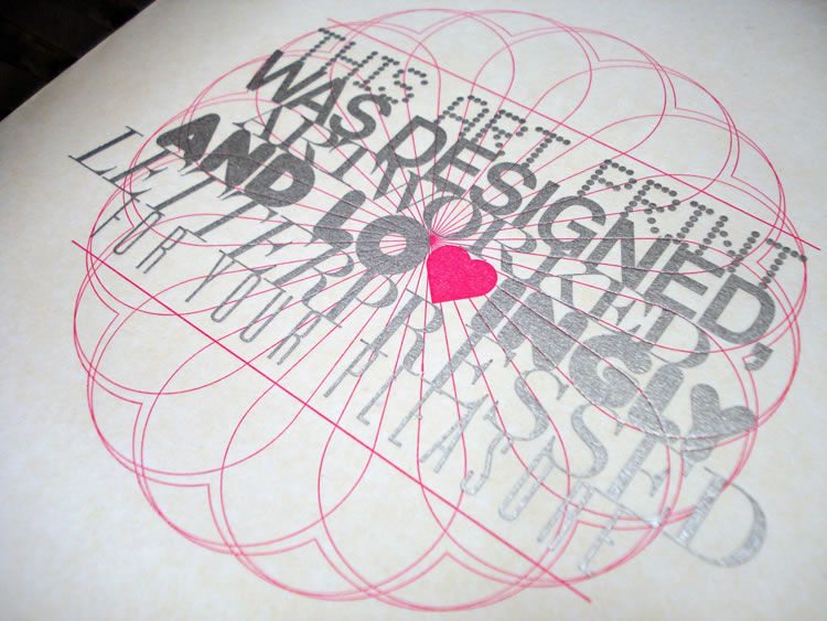 Letterpressed Art Print - product images  of 