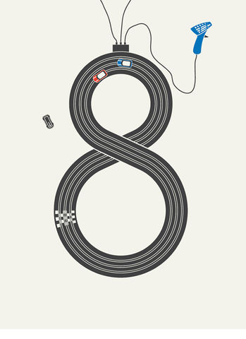'Un,colpo,all’italiana',screenprint,Screenprint, Poster, the italian job, sean mort, Mini, scalextric, handprinted, handmade