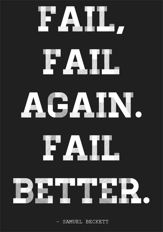 A4 Fail Better screen prints, multiple colours - product images  of 