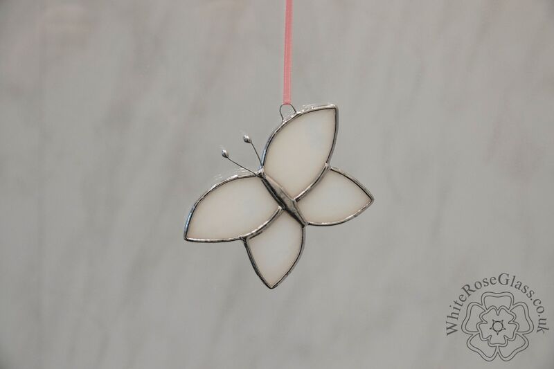 Butterfly - Simple Cloudy White Hanger - product image