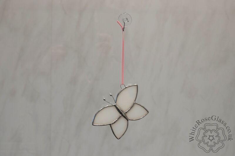 Butterfly - Simple Cloudy White Hanger - product image