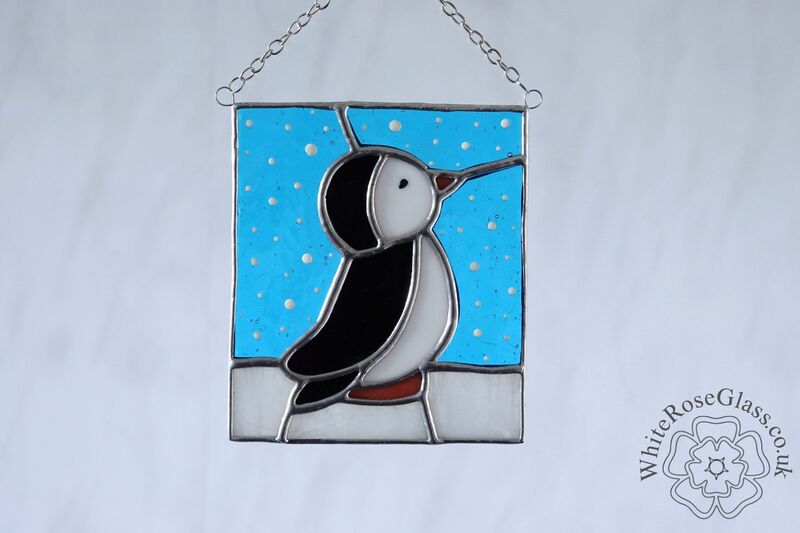 Penguin in the Snow Suncatcher - product image