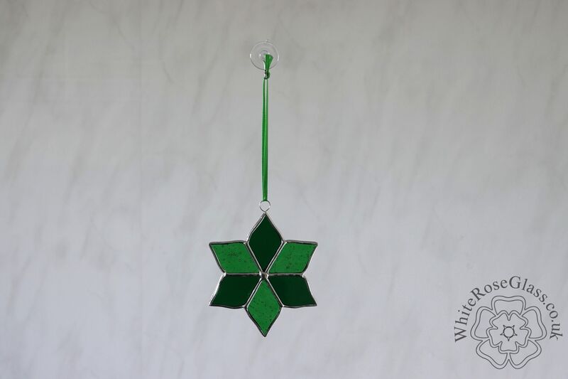 Flower Green 6-Petals Suncatcher - product image