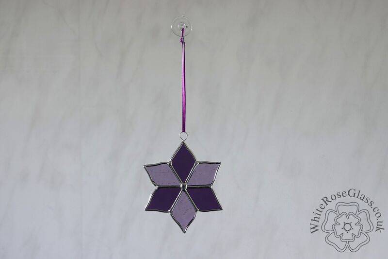 Flower Purple 6-Petals Suncatcher - product image