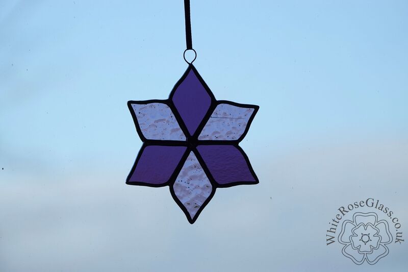 Flower Purple 6-Petals Suncatcher - product image