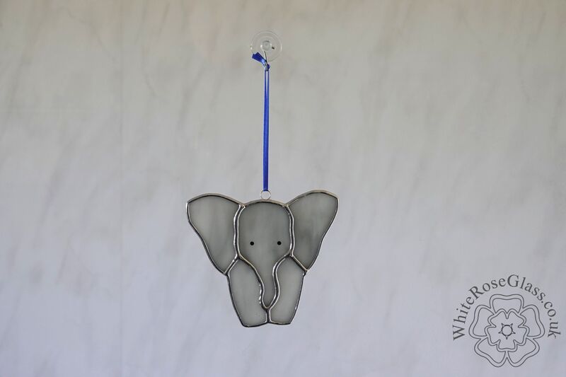 Elephant - Standing Baby - Grey White - product image