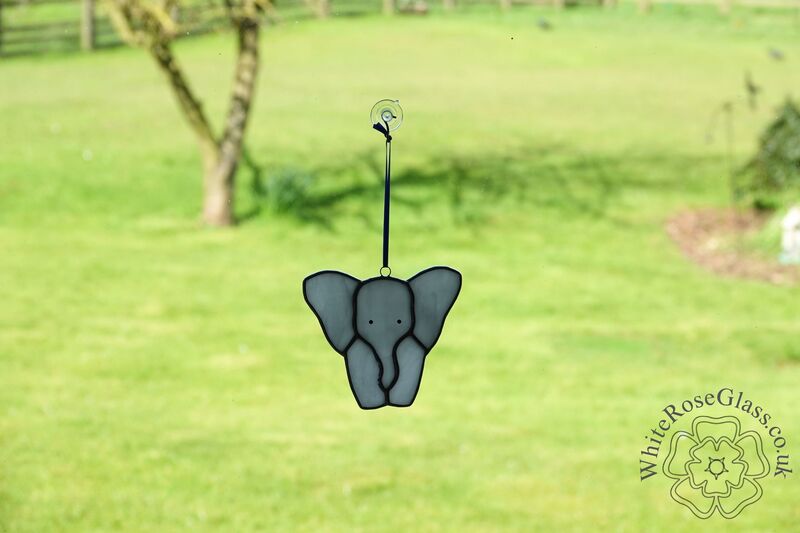 Elephant - Standing Baby - Grey White - product image