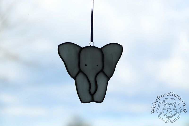 Elephant - Standing Baby - Grey White - product image