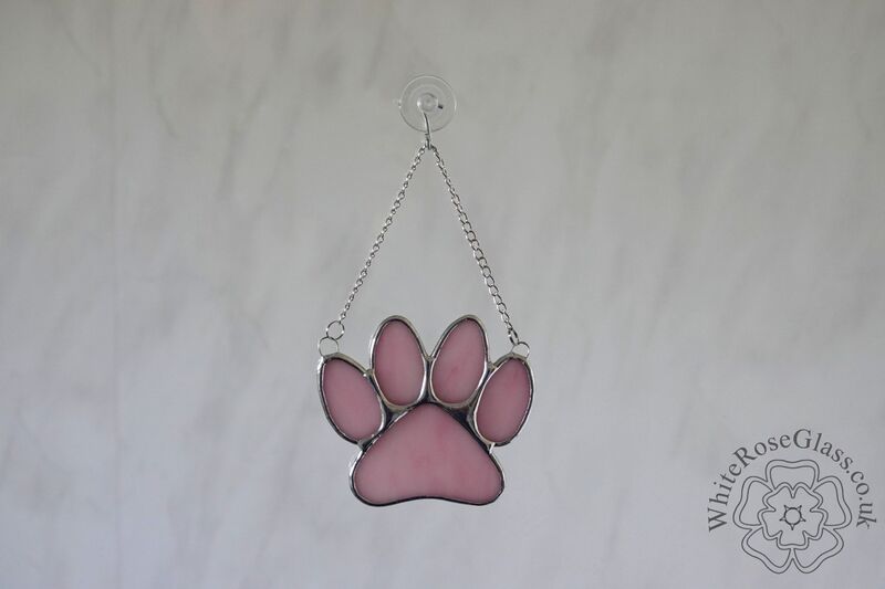 Pawprint - Pink Suncatcher - product image