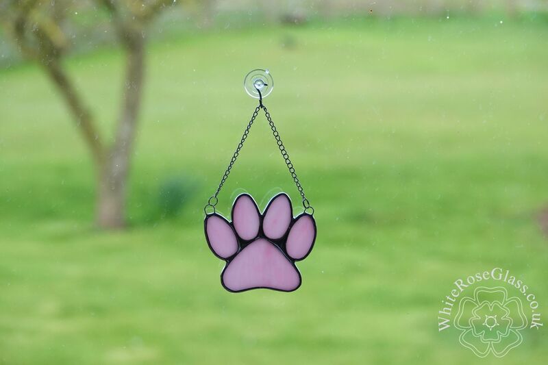 Pawprint - Pink Suncatcher - product image