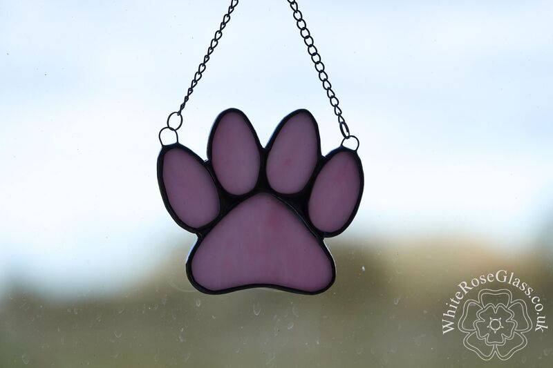 Pawprint - Pink Suncatcher - product image