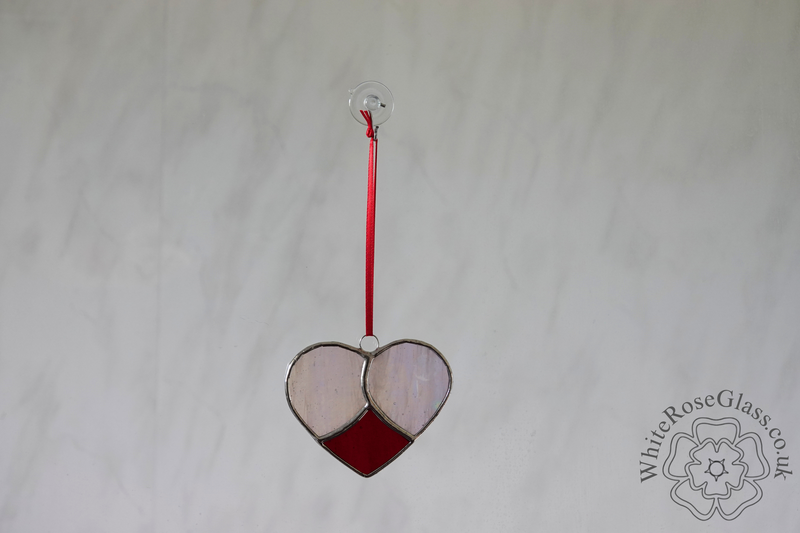 Heart - 3-Piece Curved Pearl White+Red - product image