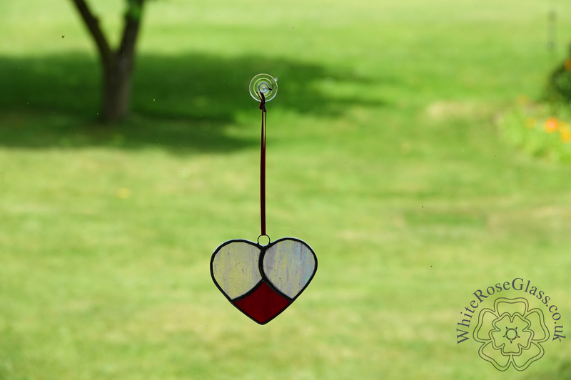 Heart - 3-Piece Curved Pearl White+Red - product image