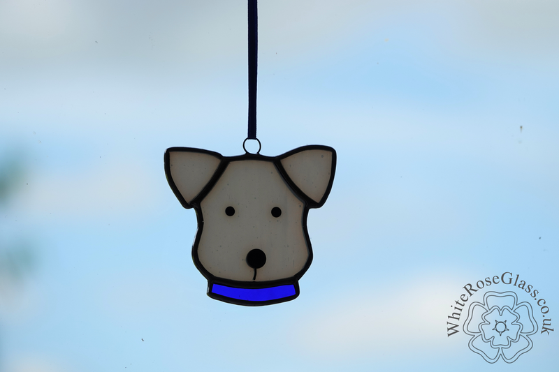 Dog Head + Collar - Blue - product image