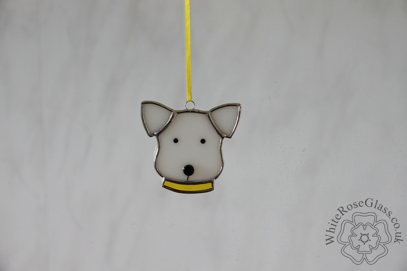 Dog Head + Collar - Yellow - product image