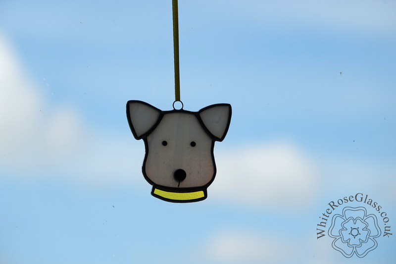 Dog Head + Collar - Yellow - product image