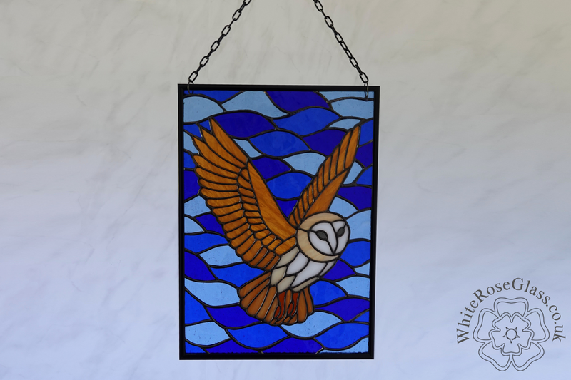 Framed Flying Barn Owl At Night - product image