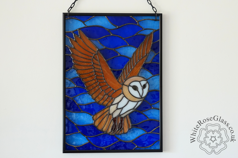 Framed Flying Barn Owl At Night - product image