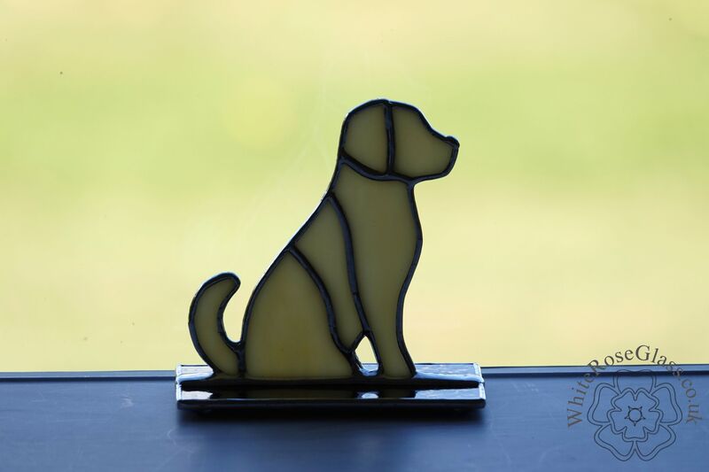Sitting Yellow Labrador Dog Freestanding - product image