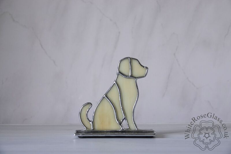 Sitting Yellow Labrador Dog Freestanding - product image