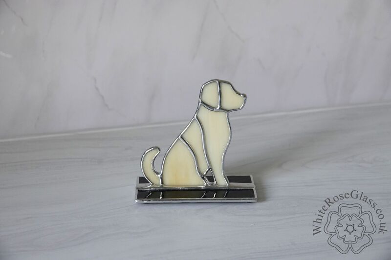 Sitting Yellow Labrador Dog Freestanding - product image