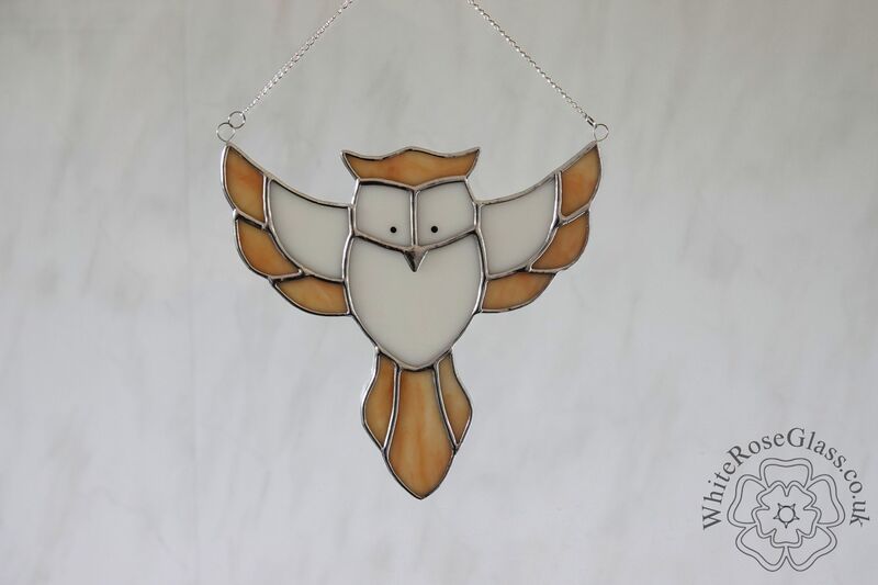 Owl Flying Cartoon - Cream/White - product image