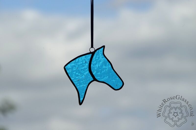 Horse Head Suncatcher - Blue - product image