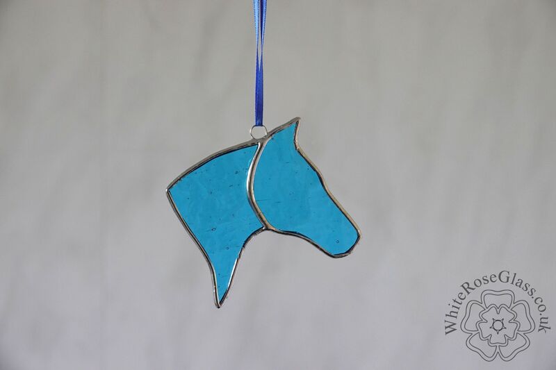 Horse Head Suncatcher - Blue - product image