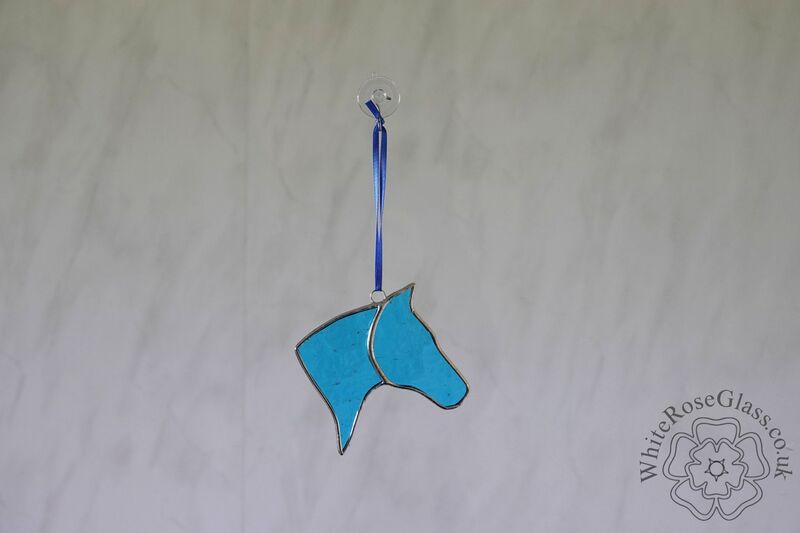 Horse Head Suncatcher - Blue - product image