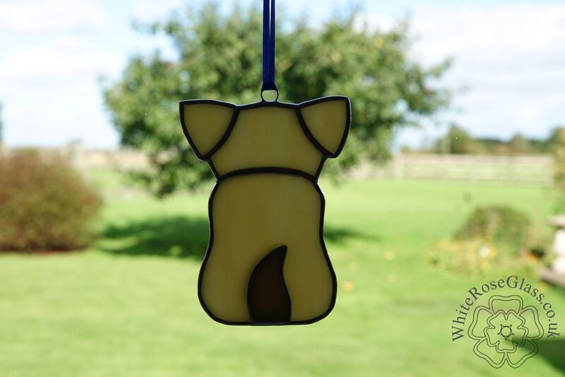 Puppy Dog Sitting Suncatcher - Golden - product image