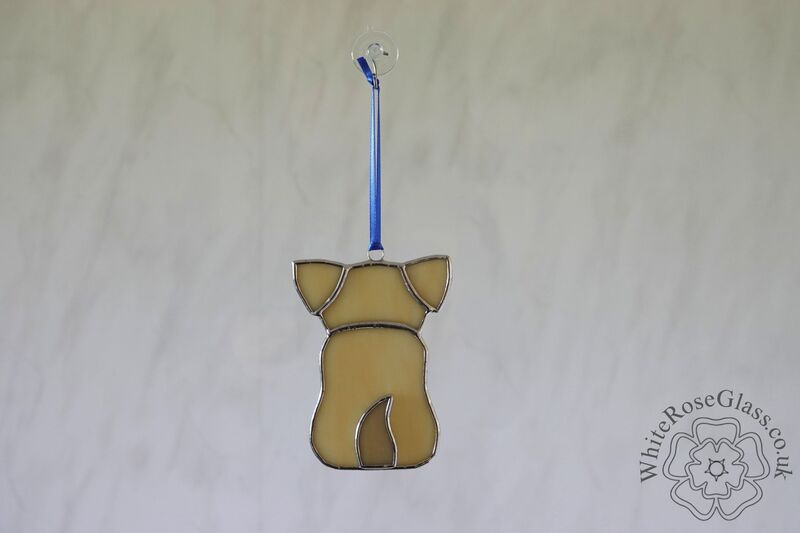 Puppy Dog Sitting Suncatcher - Golden - product image
