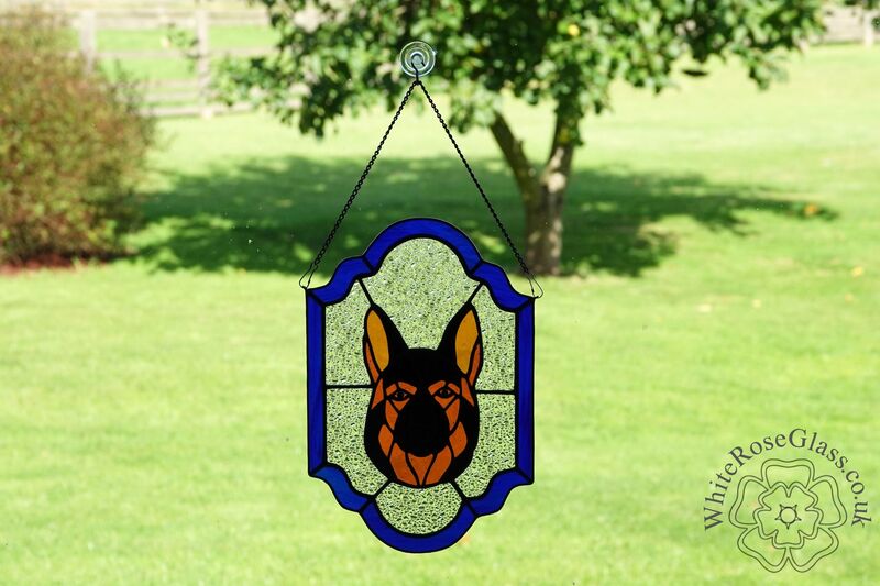 Dog German Shepherd Suncatcher Panel - product image